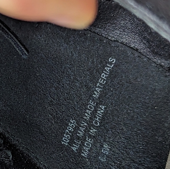 Torrid Black Wedge Size 6.5 W Wide Heel Lace Up Sandal Open Toe Zip Faux Leather - Picture 8 of 10